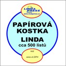 Papírová kostka LINDA - volné listy  9 x 9 cm